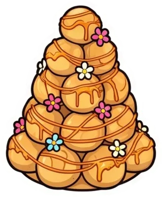 Croquembouche illustration